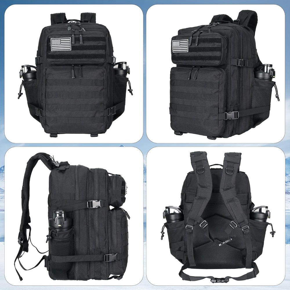 45L Tactical Assault Backpack 3 day assault pack with Molle Waterproof backpack