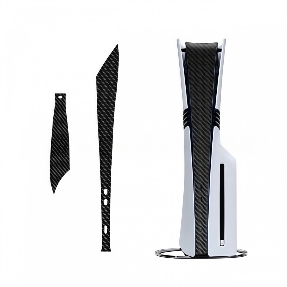 2-Pack Protective Vinyl Skin Decals Full Coverage Dust-Proof For PS5 Pro Console