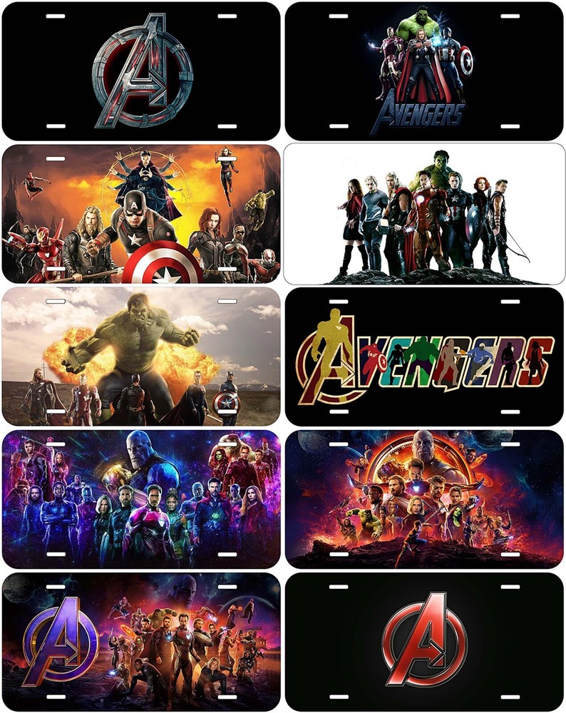Avengers Novelty Auto Car License Plate