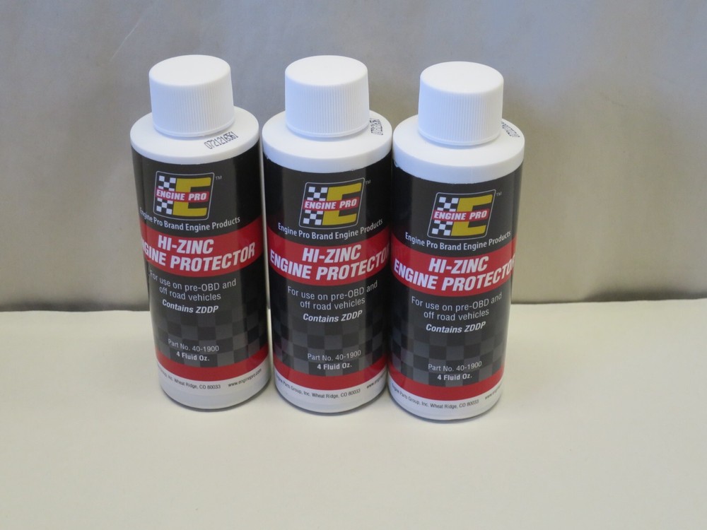 Engine Pro 4oz. Hi- Zinc Engine Protection with ZDDP 40-1900 Three Botttles