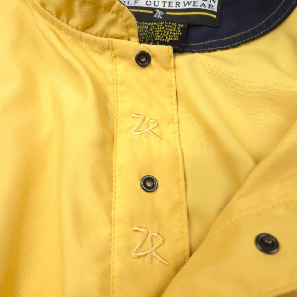 Zero Restriction -Estancia Pullover Mens -L Yellow Golf windbreaker jacket Snap