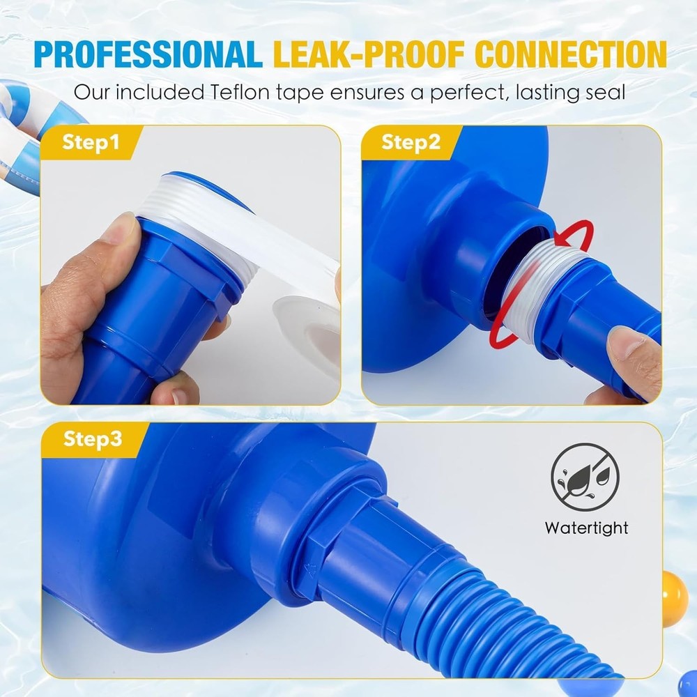 Efficient Above Ground Pool Skimmer with Quick Install & Cleanup Features