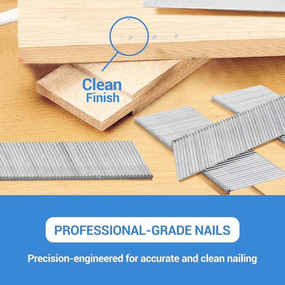 Angled Finish Nails 2" - 16 Gauge Galvanized - 2000 Pack