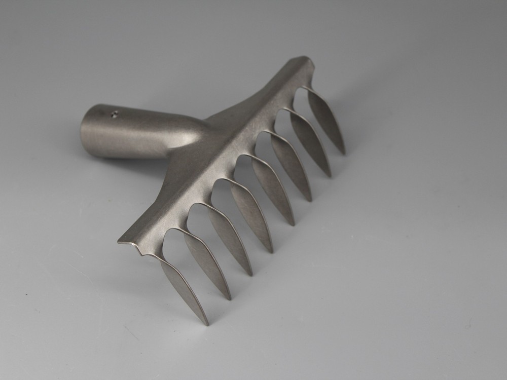 100% Titanium Small Rake 6 in Lifetime Lasting Lightweight Durable