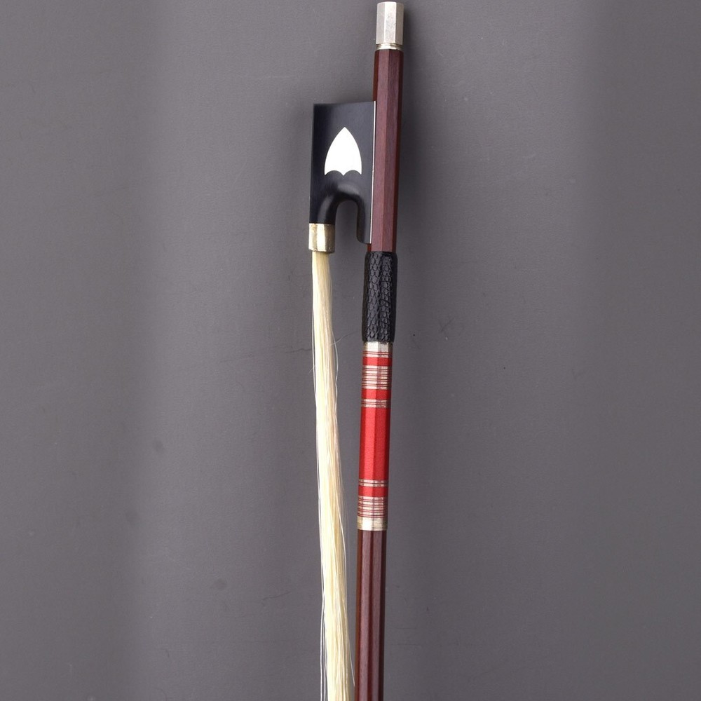 D.Peccatte Copy Master Antique Pernambuco Violin Bow Ebony Shield Frog Silver