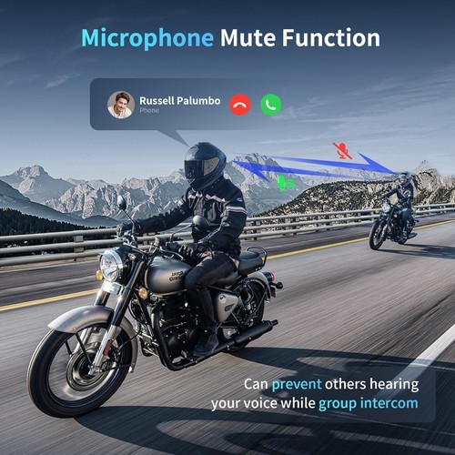 2M1-S Plus Motorcycle Bluetooth Headset | 10-Rider Intercom Communication System
