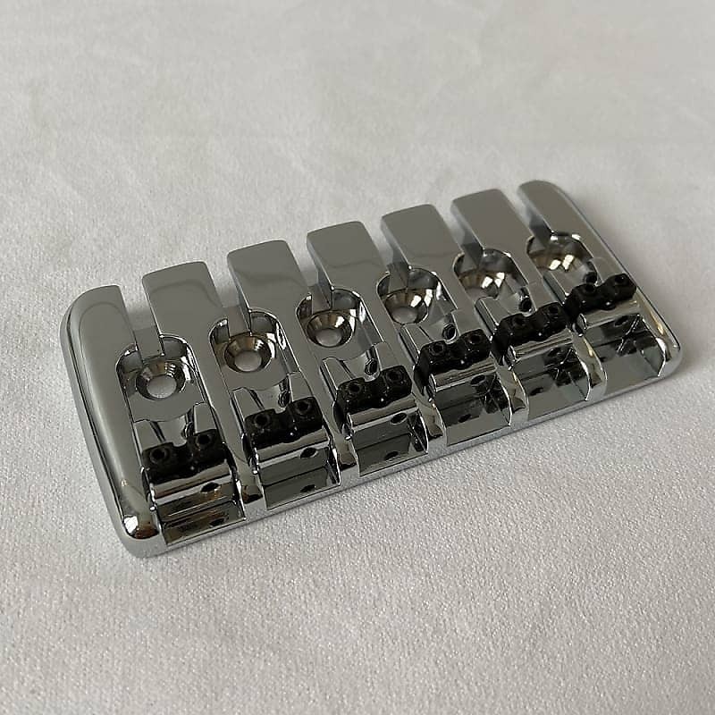 Chrome 6 String Electric Bass Guitar Fixed Bridge