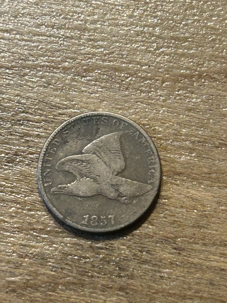 1857 Flying Eagle Cent F