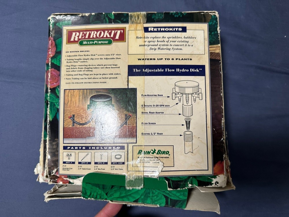 Rain Bird RetroKit Drip Watering Conversion System Kit with Drippers