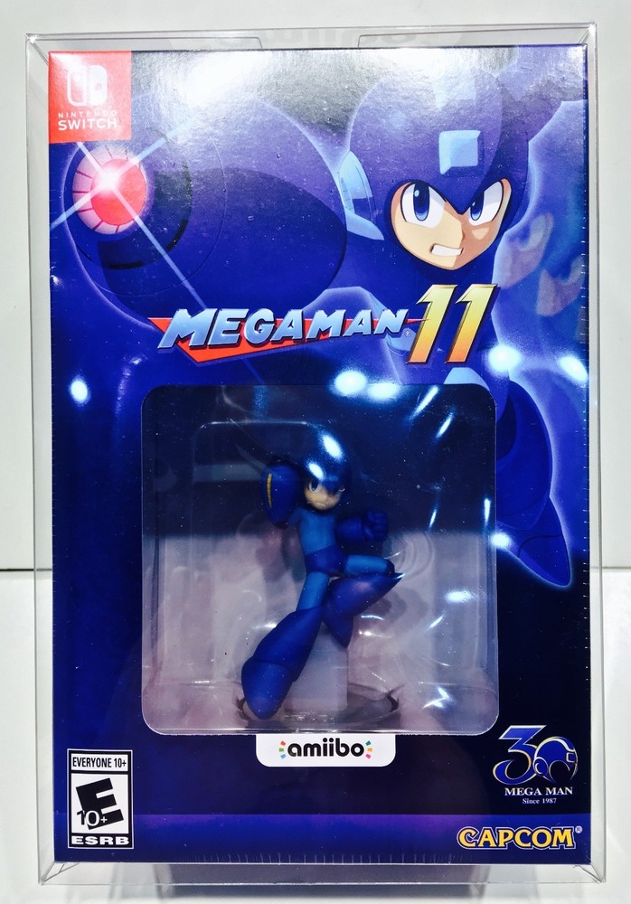 1 Box Protector For MEGA MAN 11 AMIIBO EDITION Nintendo Switch Display Case