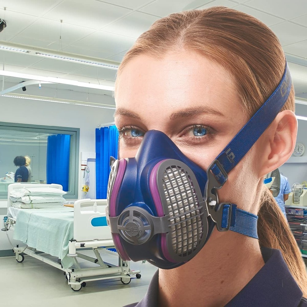 GVS ELIPSE Elastomeric Half Mask Respirator with Source Control with Replacea...