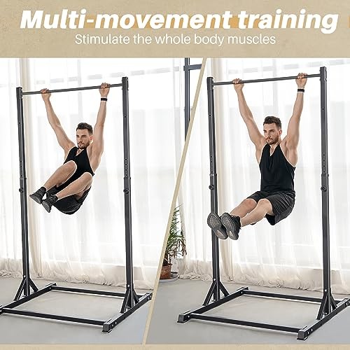 Pull Up Station, Power Tower Portable Pullup Bar Station, Pull Up Bar Black