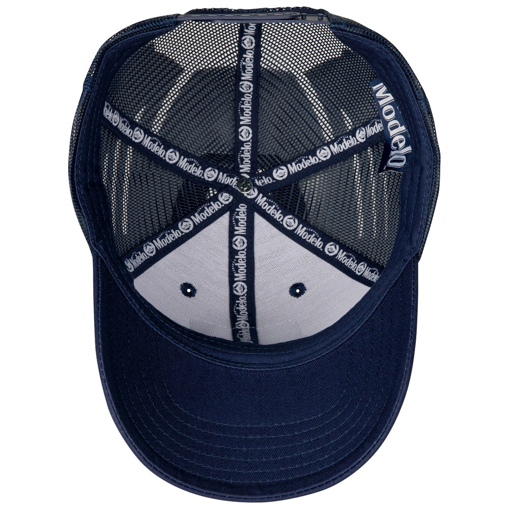 Modelo Especial Logo Patch Navy Adjustable Trucker Hat Blue