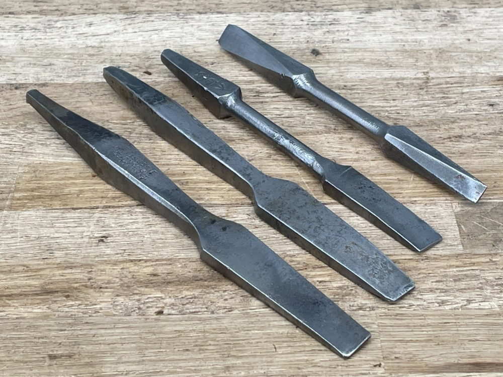 4 Vintage Screwdriver Auger Bits Carpenter Woodworking Tool