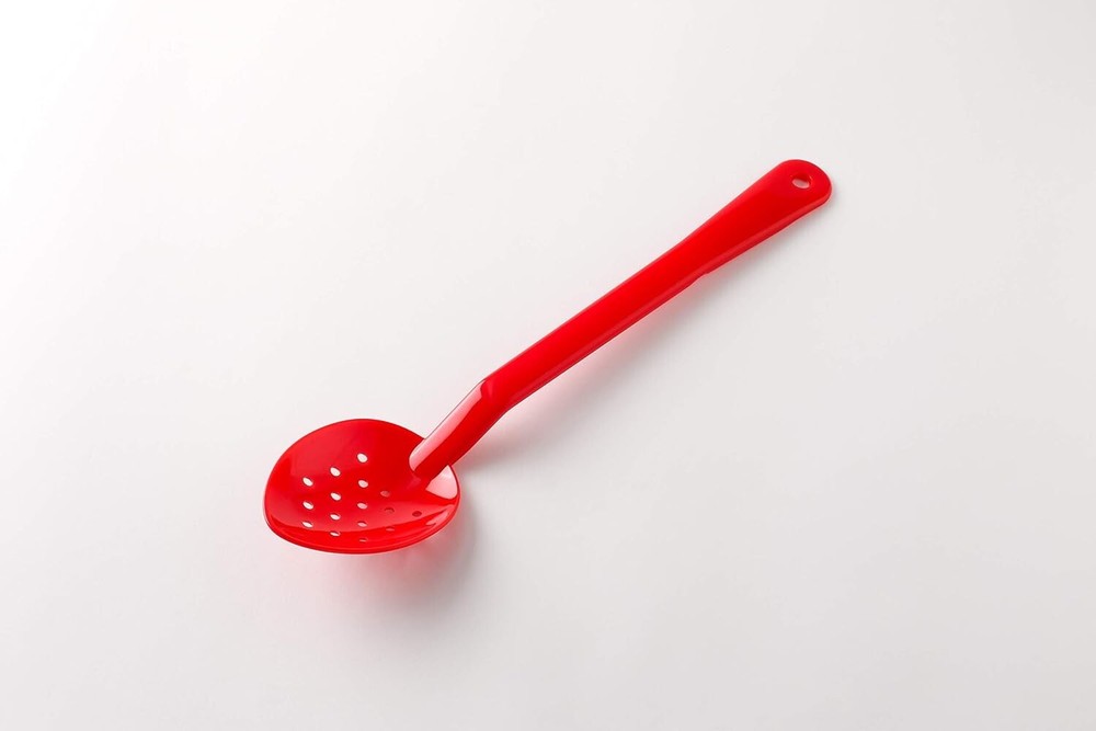 Thunder Group PLSS213RD 13" Red Polycarbonate Perforated Serving Spoon