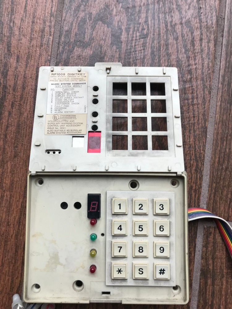 Napco  RP1009 Computerized Security System Keypad "VERY RARE"