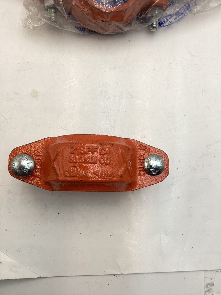 (QTY 2) Standard Rigid Coupling 2" SPF CA Orange Replacement Heavy Duty