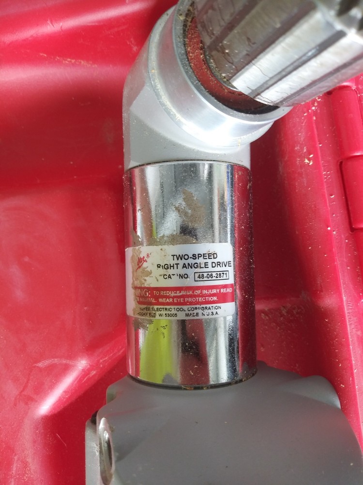 Milwaukee 1/2in Right Angle Drill Kit, 3107-6 variable speed, forward, reverse