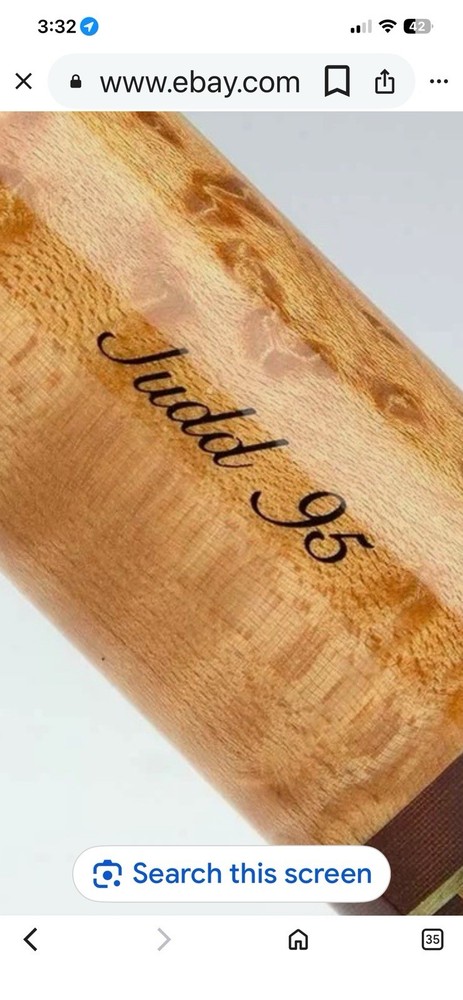 Judd Pool Cue Decal
