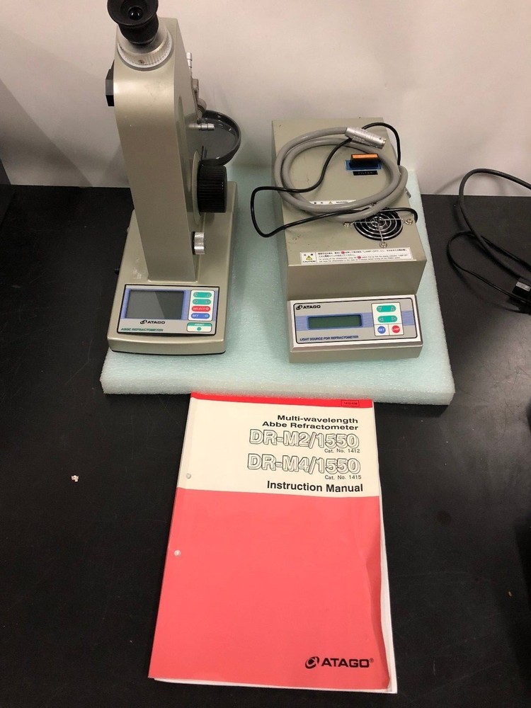 ATAGO DR-M2/1550 ABBE REFRACTOMETER WITH LIGHTSOURCE