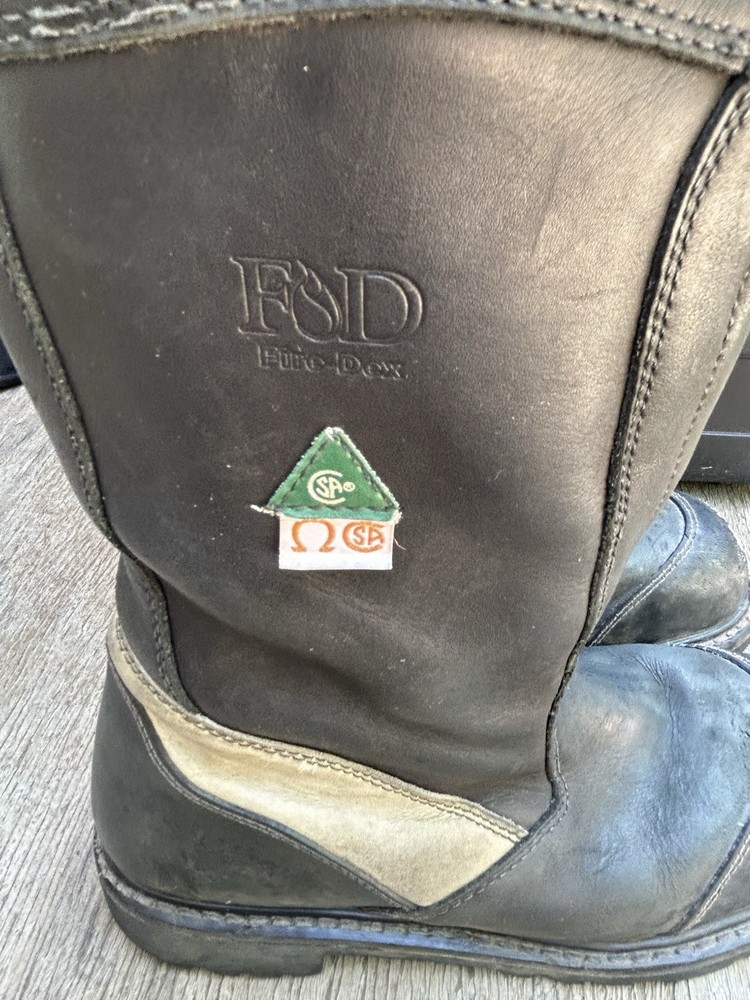 Fire Boot nfpa Sept- 2016FIRE-DEX FDXL 50 LEATHER FIRE BOOT Size 9M