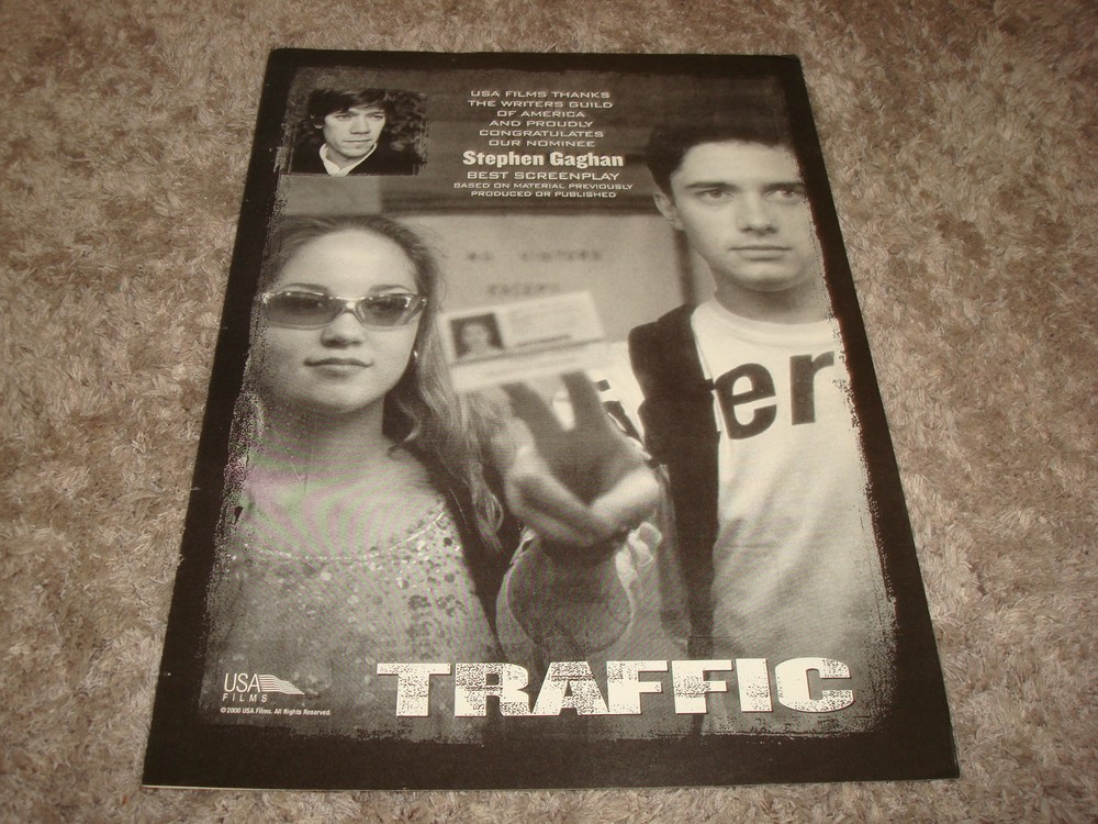 TRAFFIC Oscar ad Erika Christensen, Topher Grace, Stephen Gaghan, Soderbergh