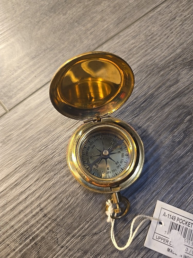 Brass Pocket Compass Made In India