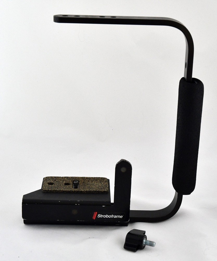 Stroboframe Camera Flip Flash Bracket – Adjustable L Bracket w/ Grip