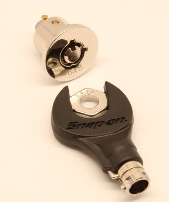 Snap-on Tool Box Key NEW with matching Lock Barrel