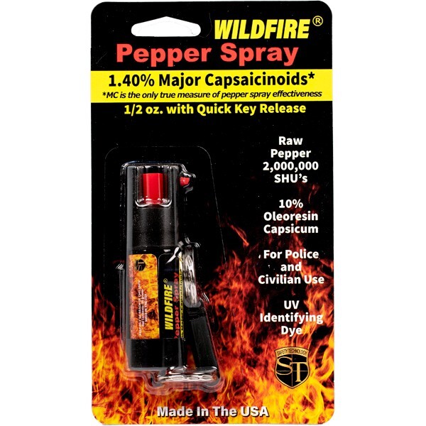 Wildfire Keychain Pepper Spray Self Defense Personal Protection Security 2-Pack