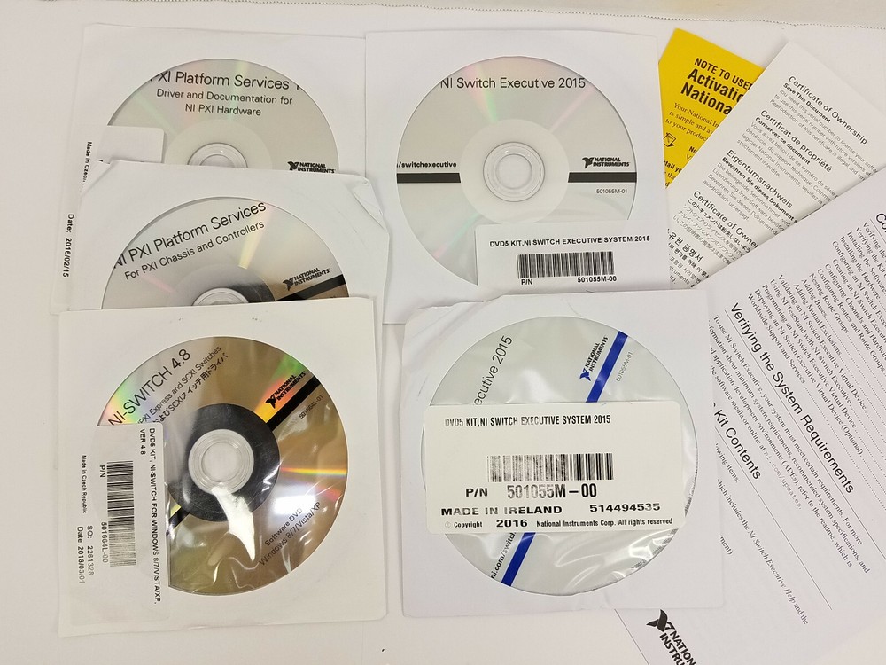 National Instruments NI Switch Executive 2015 DVD Set PXI Platform, SCXI Switch