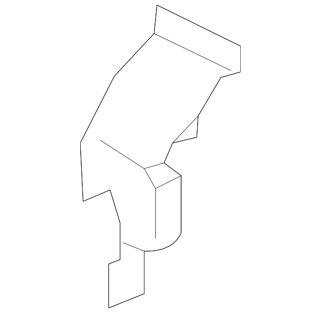 Genuine Ford Radiator Support Tie Bar Bracket EJ7Z-16054-A