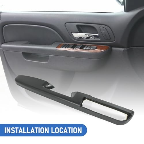 80994 Front Driver Side Armrest Repair Replacement For Chevy Avalanche Black