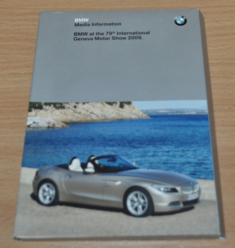 2009 BMW Geneva Press Folder CD Brochure Prospekt ENG Edition