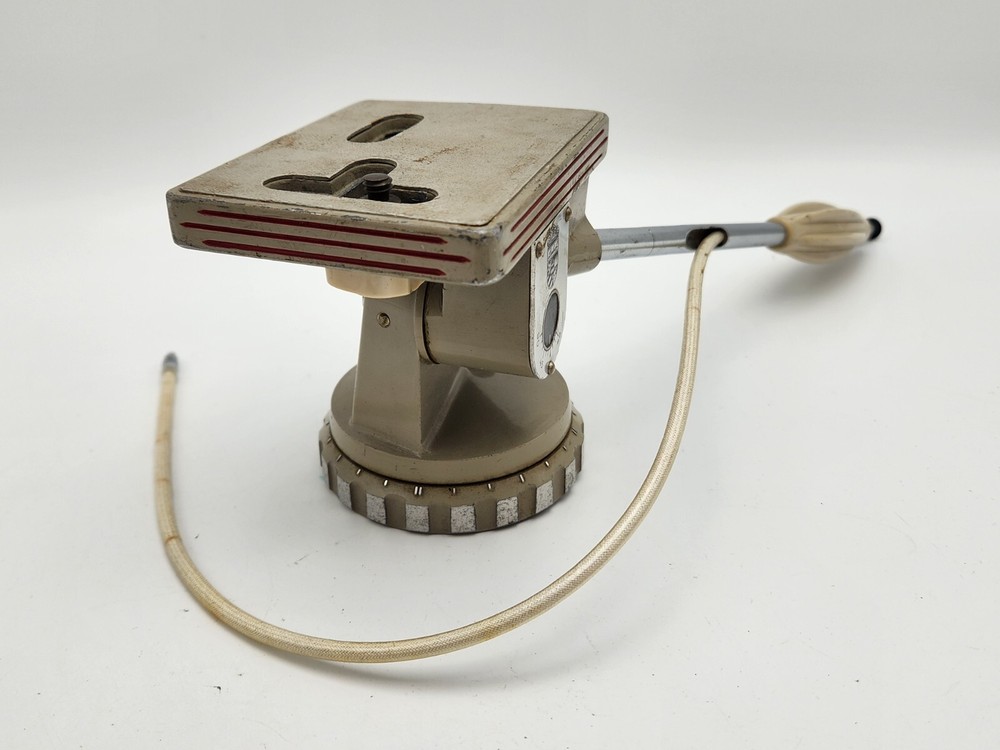 Vintage Linhof Pan/Tilt Tripod Head w/ Level, Shutter Cable Release - Model 49?