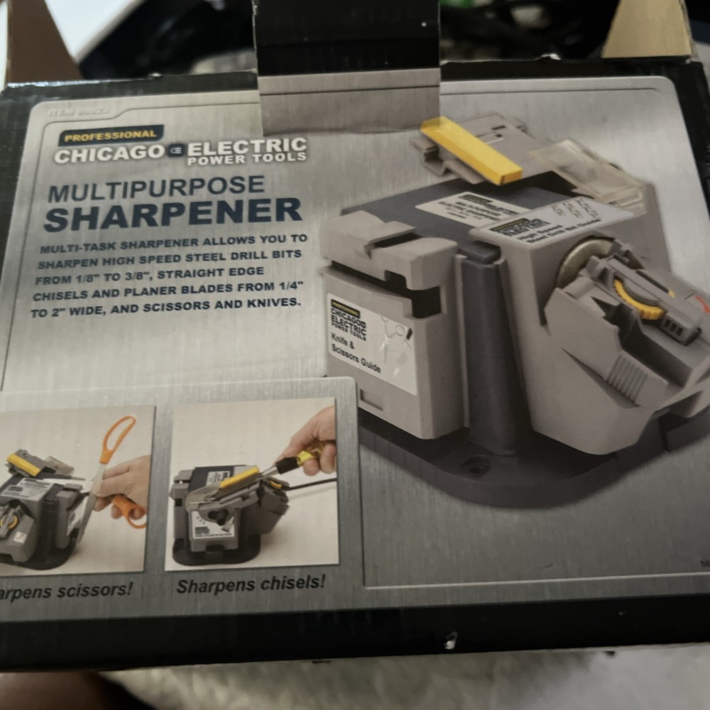 Chicago Electric Power Tools 99823 Multipurpose Sharpener -