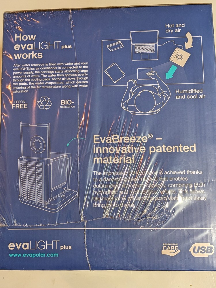 Evapolar EvaLIGHT Plus EV-1500 Personal Evaporative Air Cooler and Humidifier