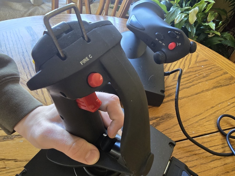 Saitek X36F/X35T Programmable Wired Flight Control Joystick & Throttle Set