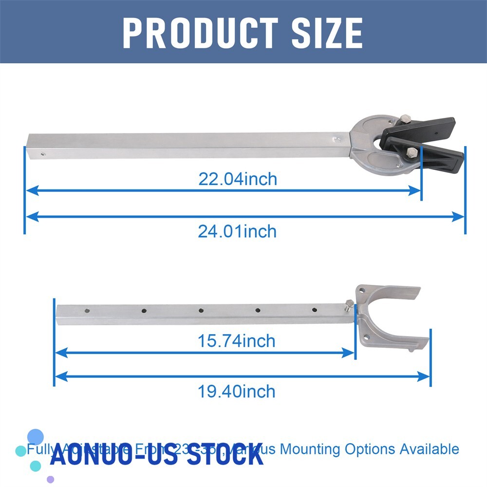 Adjustable Transom Saver Composite Head Holds Engine 400-RB 23-35"