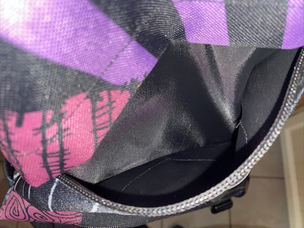 Nightmare Before Christmas Jack Skellington & Sally Multicolored Canvas Backpack