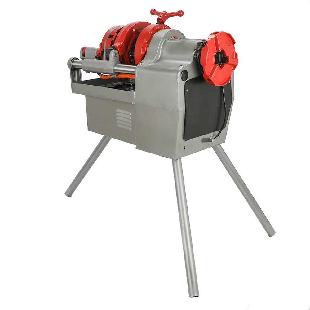 Electric Pipe Threader Machine 1/2"-2" Pipes with Quick Opening Die Head