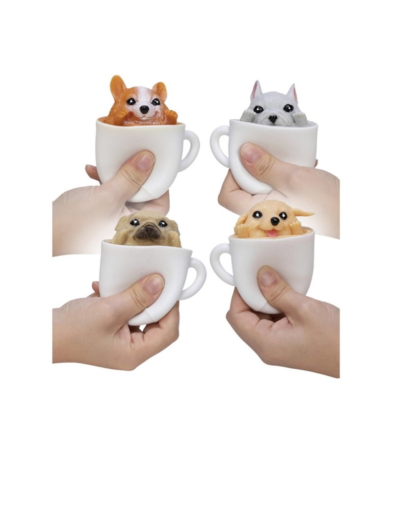 Schylling Squeeze Pup in a a Cup -Squishy Squeezy