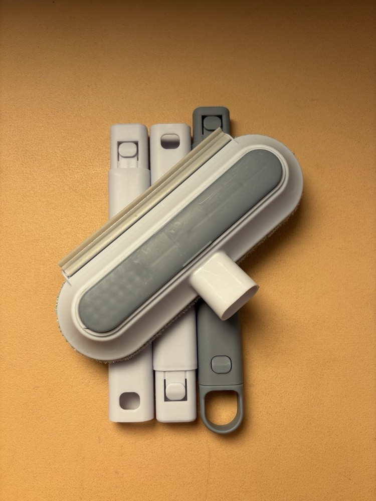 2-Pack Multi-Function Window Cleaner Squeegee Brush Glass Screen Tool