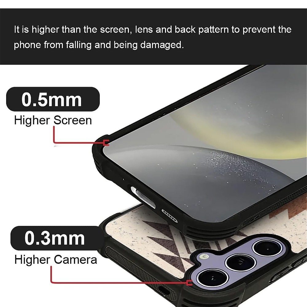 WANKBLC Samsung Galaxy S24 S25 Case Shockproof Protective Crazy Pattern