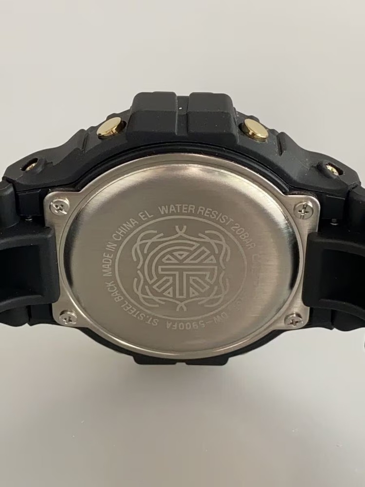 CASIO quartz watch digital rubber BLK DW 5900FA