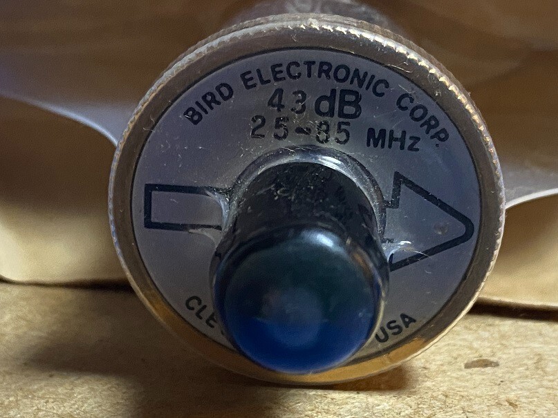 Bird 43 Thruline WattMeter Sampler Element 1000W 25-85MHz 43dB Adjustable