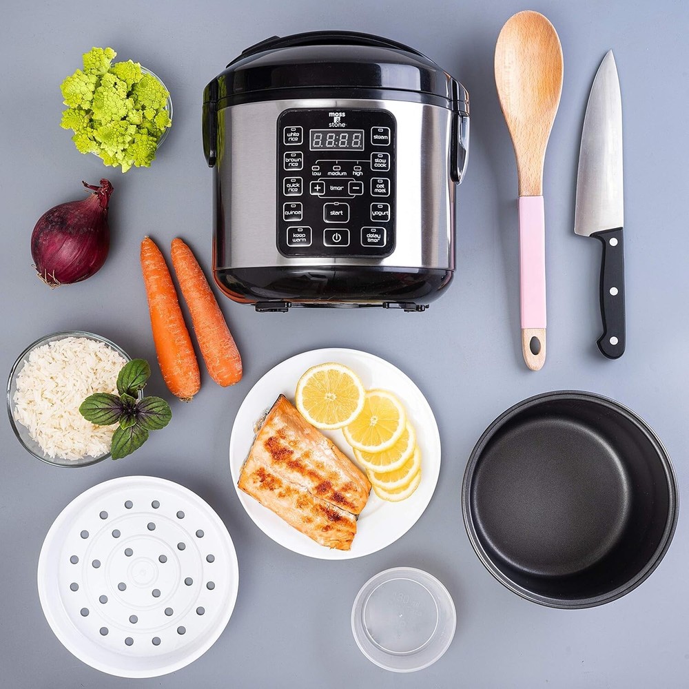 Multi-Functional Rice Cooker and Steamer, 3 Qt, Automatic Keep Warm Feature