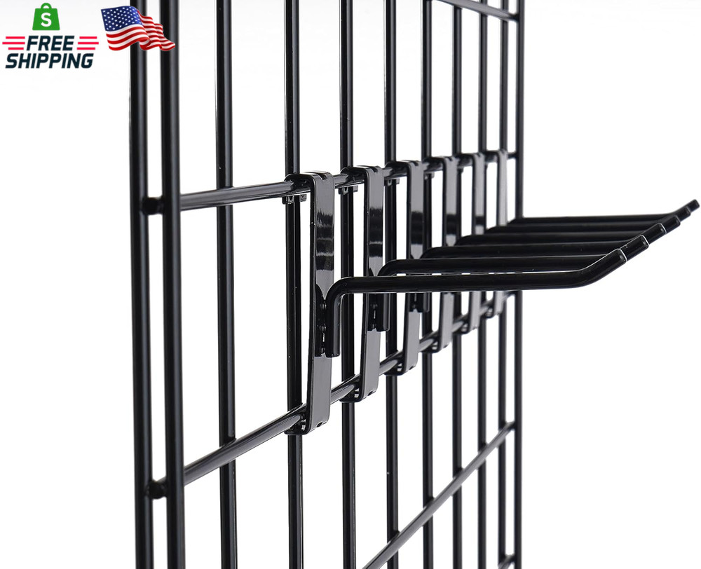 Gridwall Hooks 6 Inch,50Pc Display Hooks for Grid Wall Heavy Duty Gridwall Hook