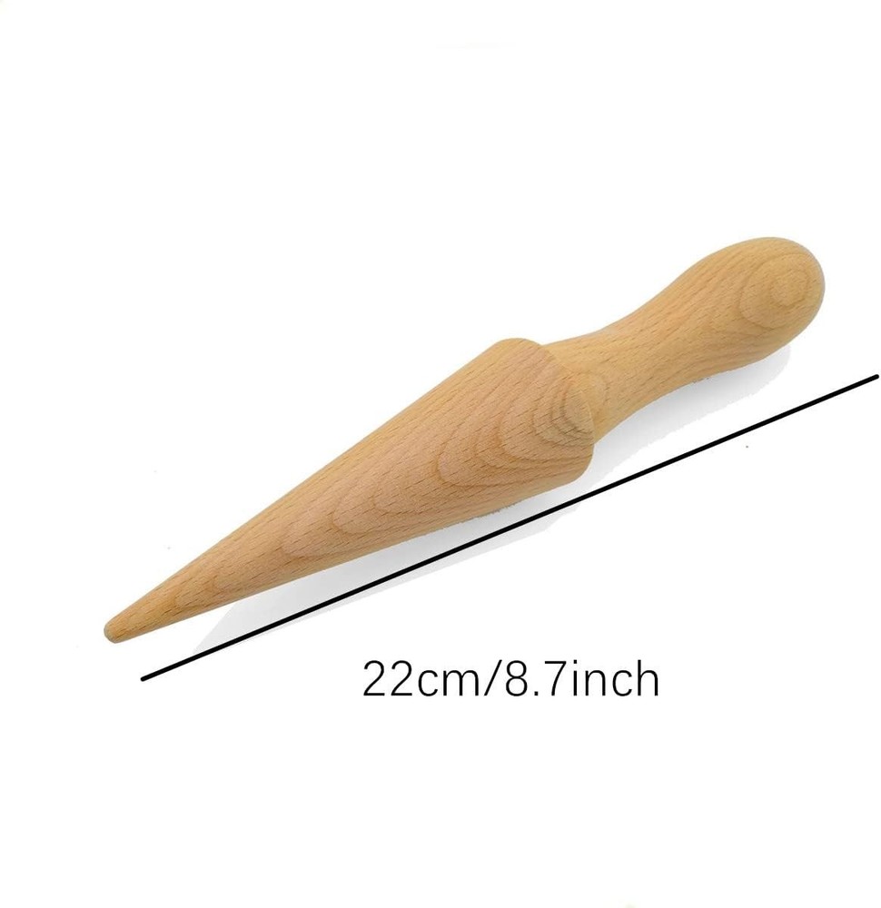 Cone Roller, Waffle Shaper Pizzelle Wood