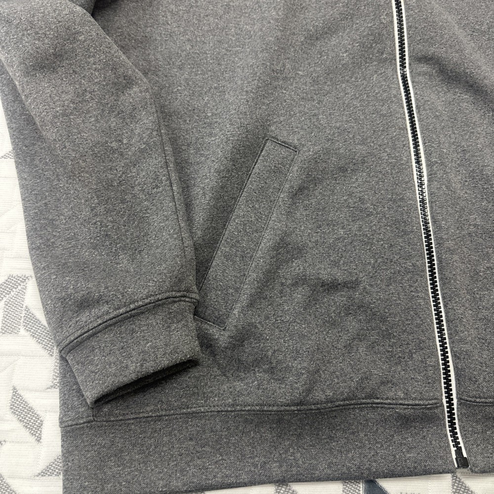 Pebble Beach Full Zip Polyester Jacket Men's Medium Gray Performance